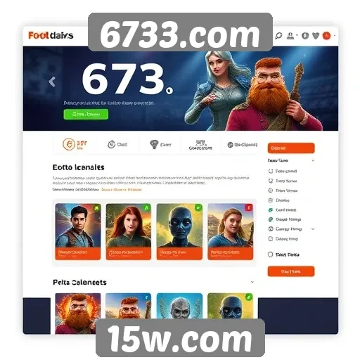 Mudanças na interface do usuário do 6733.com